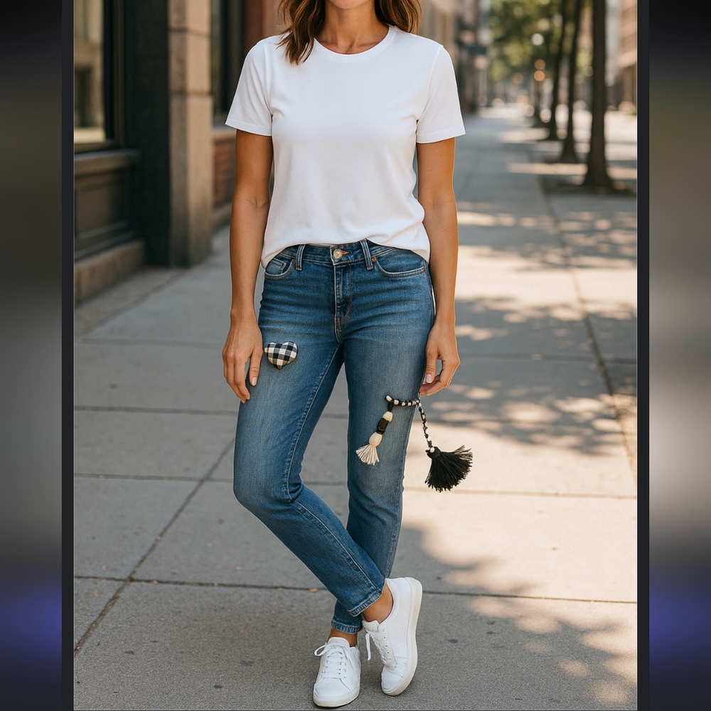 Ann Taylor Loft Blue Denim Straight Jeans